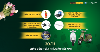 Thay nhớt miễn phí chào mừng Ngày Nhà Giáo Việt Nam
